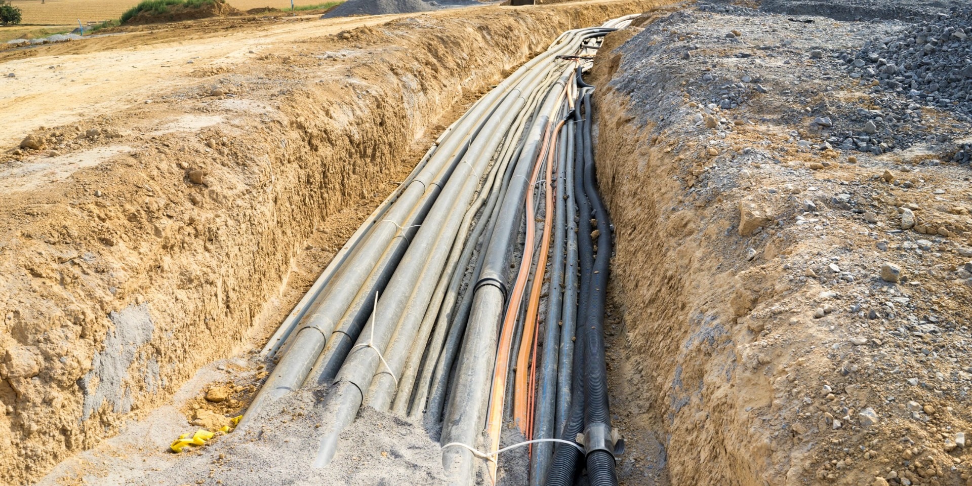 Burying cables underground