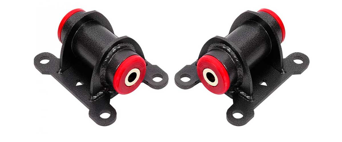 Red and black mounts